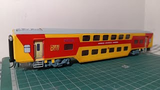 DOUBLE DECKER COACH MODEL MAKING IN 1:87 HO SCALE | Scratch Built Model Trains