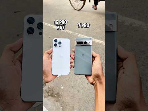 iPhone 16 Pro Max Vs Google Pixel 7 Pro || Camera Zoom Test! #shorts