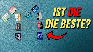 11 Micro SD Speicherkarten im Vergleich. Welche ist die beste schnellste Micro SD Karte Test Review