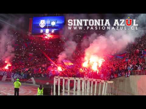 Delirio azul en el Nacional - U. de Chile vs Huachipato - 20/08/2017