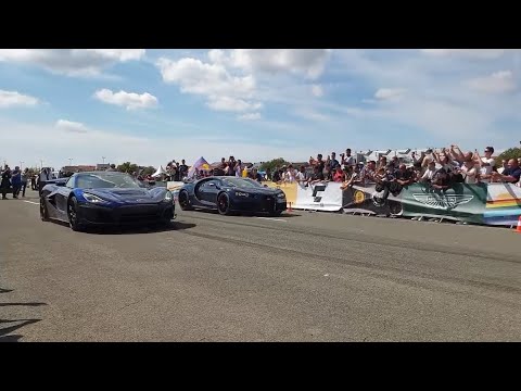 Bugatti Chiron Vs Rimac Nevera DRAG RACE