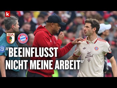 Müller? Kompany: "Bei uns geht es um Champions-League-Siege" | Augsburg - FC Bayern München 1:3