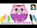 How to Draw a Kitty Donut Squishy Easy