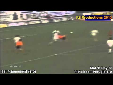 Serie A 1980-1981, day 8 Pistoiese - Perugia 1-0 (P.Benedetti goal)