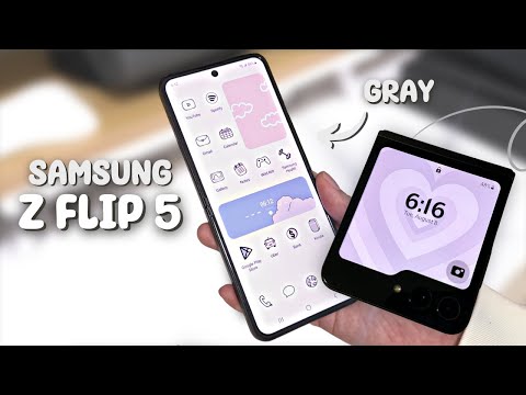 Samsung Galaxy Z Flip 5 Unboxing (Gray 512GB) | Custom Home Screen | Camera Test | Game Test