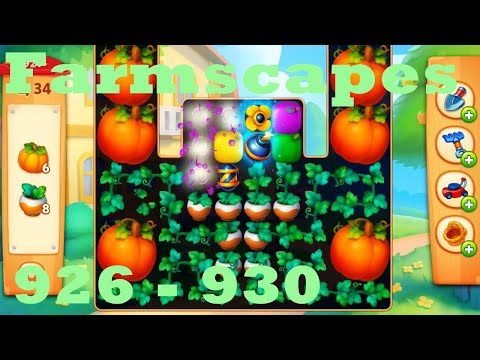 Farmscapes Level 926 - 930 HD Gameplay Walkthrough |  3 - match game | android | ios | pc | app