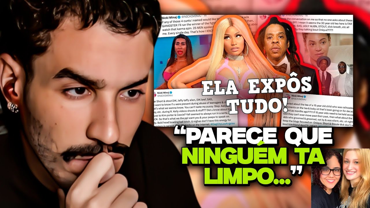 NICKI MINAJ EXPÕE JAY-Z E DIDDY: A BARBZ VS OS CARTER? SHE KNOWS? | REACT DO STAG
