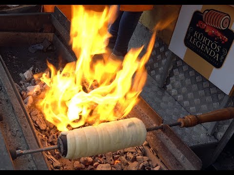 Chimney Cake Street Food - Budapest Hungary