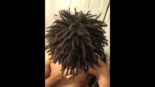HOW TO GET Freeform Dreads In Less Than 5 MIN!!!!! no brush sponge or rag hands only method