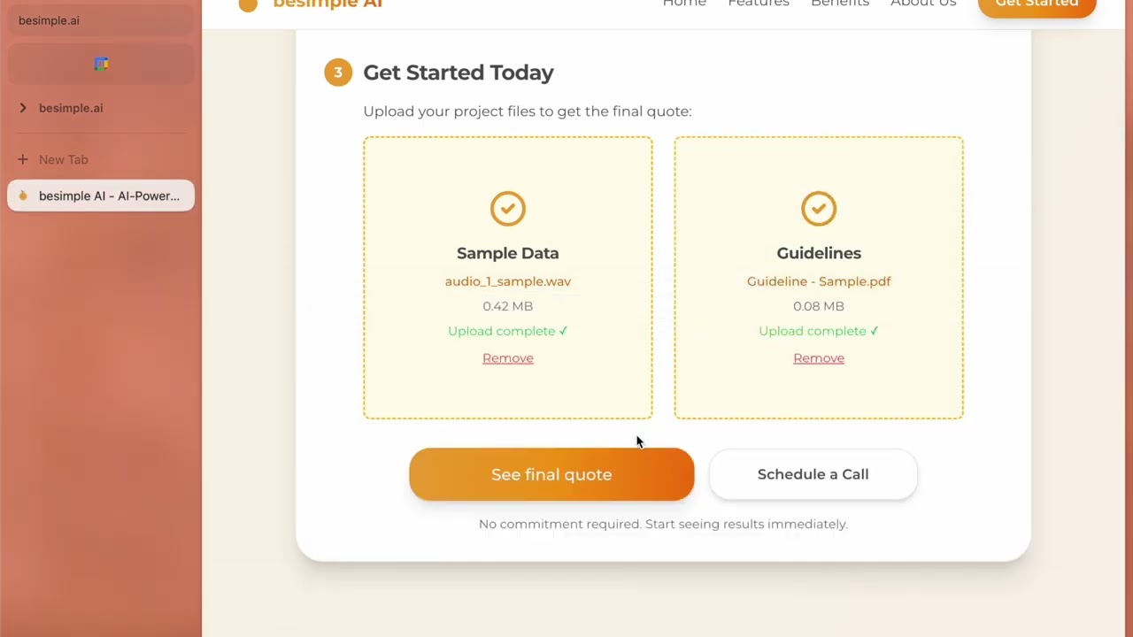 besimple AI video preview