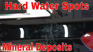 How To Safely Remove Hard Water Spots And Mineral Deposits From Black Paint!!