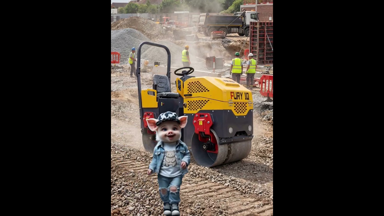 Road Roller Operation