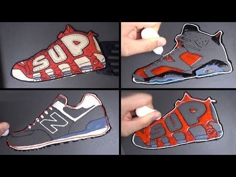 Shoes Brand Pancake Art 2 - Supreme, Nike, Newbalance