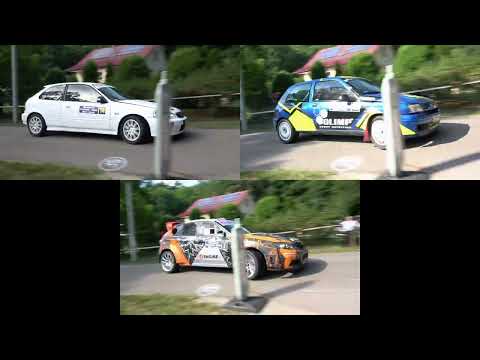 p8-9 - Florkiewicz civic vs Kędzior clio vs Czoch impreza -XX Rajd Mielecki Mielec 04-09-2022