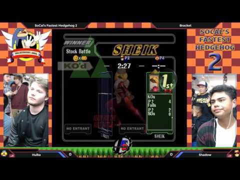 SoCal's Fastest Hedgehogs 2 - Hulka (Sheik) vs. Shadow (Falcon) - SSBM Bracket Pools Singles