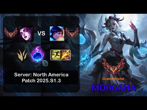 Morgana Jungle vs Nunu - NA GrandMaster - Patch 25.S1.3