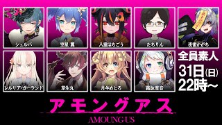 【 宇宙人狼  配信 】初心者 の 宇宙人狼！⑨ / Among us 【#めとろらいぶ】 Vtuber ※月羊めとろ視点