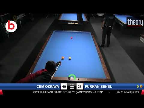 CEM ÖZKAYA & FURKAN ŞENEL Bilardo Maçı - 2019 TÜRKİYE ŞAMPİYONASI 3.ETAP-ELEME