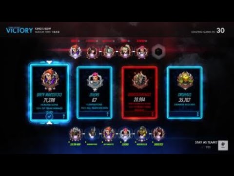 Overwatch op 6 stack v 6 stack on kings row