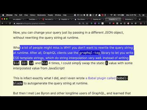 GraphQL Variables and Persisted Queries