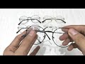 SM 2302 Frame Kacamata Bulat Classic Besi