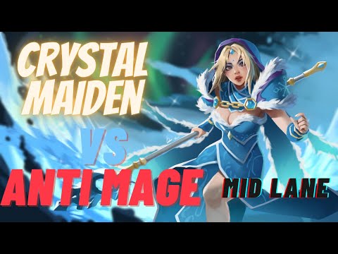 Crystal Maiden VS Anti Mage Mid lane - Dota 2 Short Clips