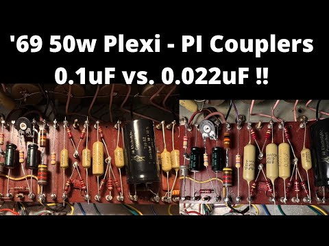 1969 Marshall 50w Plexi - Phase Inverter Couplers. 0.1uF vs. 0.022uF !!