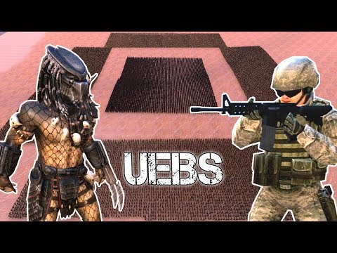 Predator Army vs Modern Soldier Army - Ultimate Epic Battle Simulator
