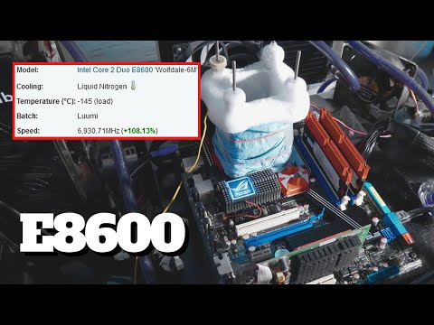 I Overclocked an Intel C2D E8600 to Over 6.9GHz - Big Record Scores !