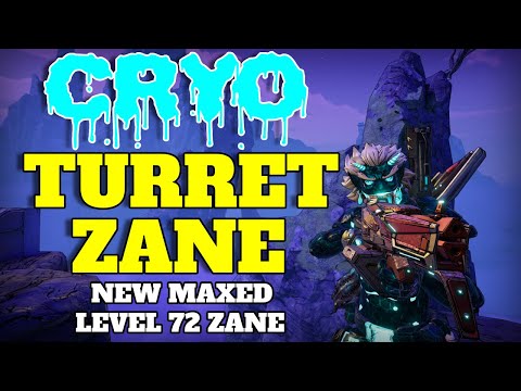 CRYO TURRET ZANE!! Crazy Damage & Insane Fire Rate (level 72, +Gamesave) || Borderlands 3
