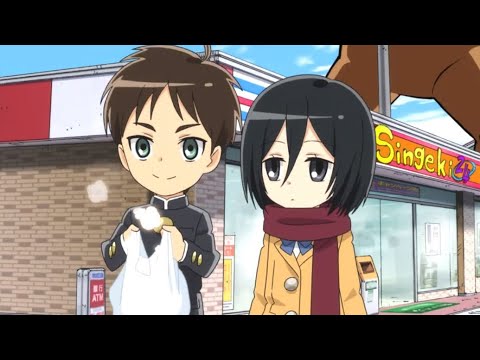 Eren x Mikasa moments |Attack on Titan Junior High|