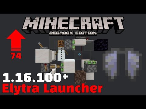 New Elytra Launcher (Minecraft Bedrock 1.16.100+)
