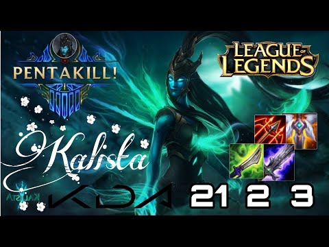 Kalista ADC Full Game * Nhảy hoa mắt team đội bạn * League Of Legends#MajinBuuTV