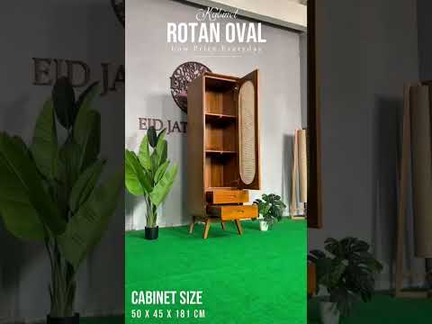 ALMARI 1 PINTU ROTAN