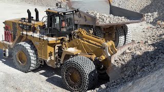Power Meets Precision: Caterpillar 992K Wheel Loader Loading Caterpillar 777F - Interkat SA