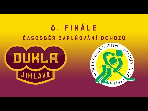 6. finále (12. 4. 2022) HC Dukla Jihlava - VHK ROBE Vsetín - časosběr zaplňování ochozů