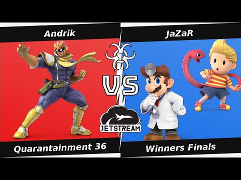 Quarantainment 36 Winners Finals - Andrik (Cpt Falcon) Vs. JaZaR (Dr. Mario, Lucas) - SSBU