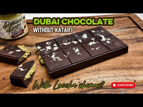 Dubai Chocolate without kataifi pastry || Dubai Chocolate with laccha shemai.