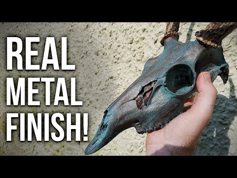 HOW TO METALIZE A SKULL Tutorial with Copper/Bronze!
