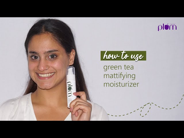 مرطب شاي أخضر مطفي للبشرة الدهنية والحبوب