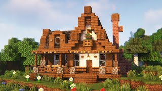 Minecraft Cozy Survival House 🪵 | Easy Build Tutorial