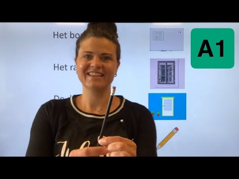 NT2 LES 25 in de klas: 🐒zitten🧍staan ✏️potlood 💼tas 🪑stoel #learndutch TC2.8