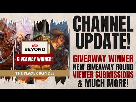 Giveaway Winner & Channel Update!