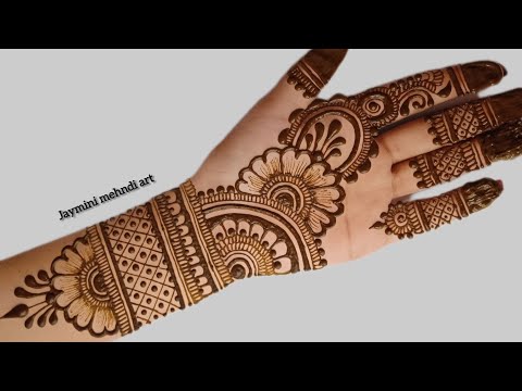 easy full front hand mehndi designs/simple mehndi designs/new mehndi designs 2024#mehndi#hennaartist