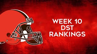 Top 12 Defense/DST Rankings Week 10 Fantasy Football