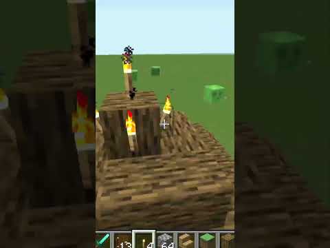 I build Small Village in Minecraft Creative mode 2023 Day 587 #shorts