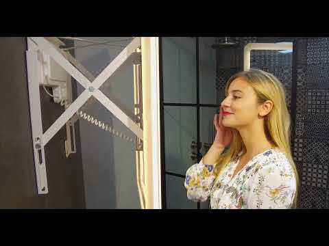 Miroir LED innovant & rétractable pour une salle de bain fonctionnelle & design !