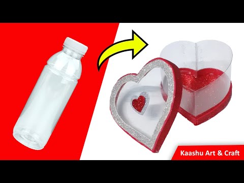 Valentine Heart Shaped Chocolate box from Plastic Bottle!!!  | Reuse | Chocolate Box