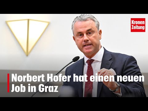Norbert Hofer has a new job in Graz | krone.tv NEWS