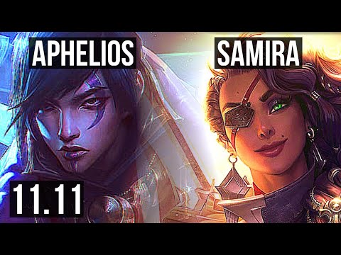 APHELIOS & Karma vs SAMIRA & Galio (ADC) | 6/0/3, 400+ games, Dominating | KR Challenger | v11.11